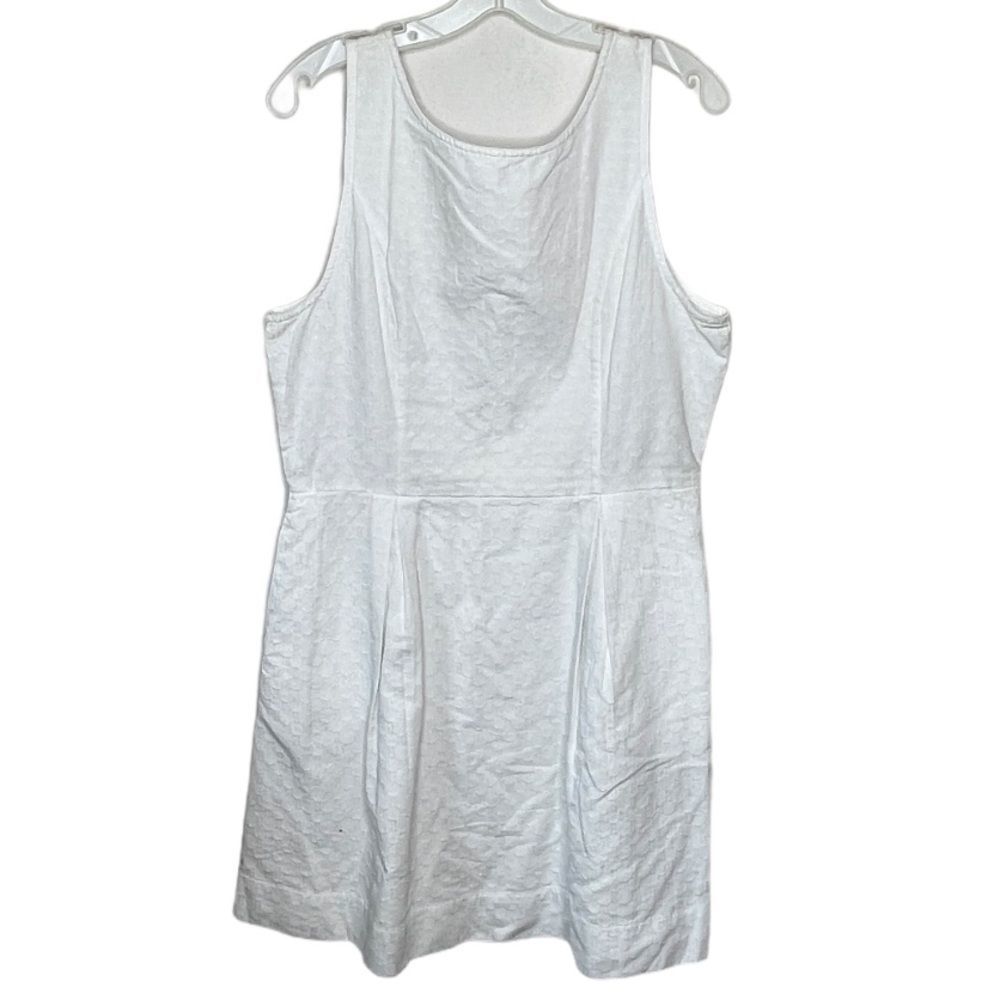 Frenchi Cotton Dress White
